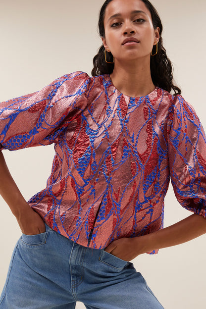 Blouse coral