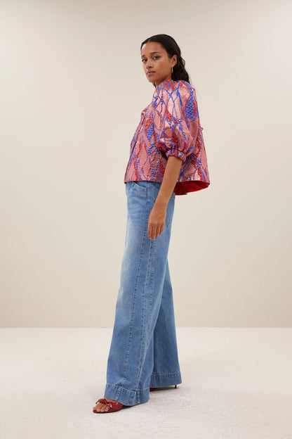 Blouse coral