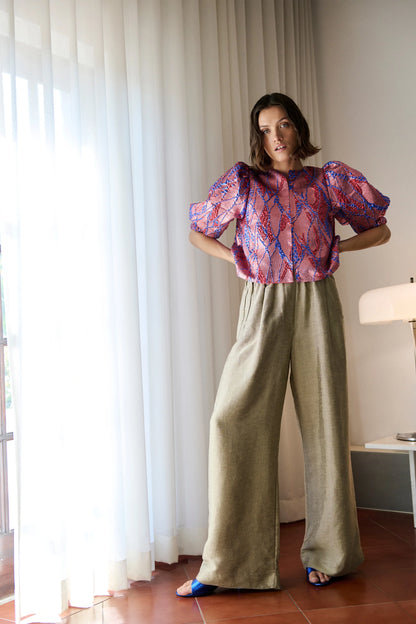 Blouse coral