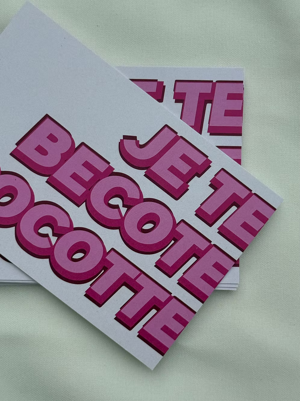 Carte je te bécote