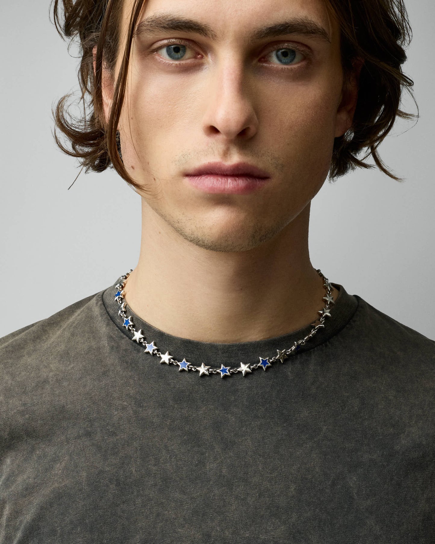 Collier Enameled Stars