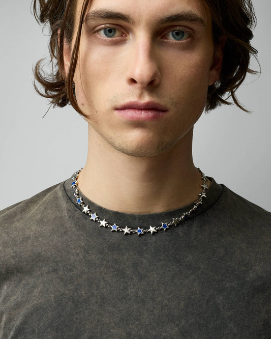 Collier Enameled Stars