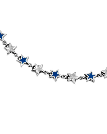 Collier Enameled Stars
