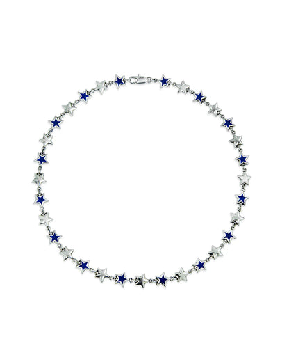 Collier Enameled Stars