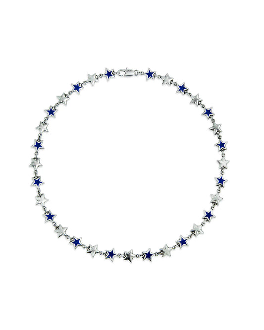 Collier Enameled Stars