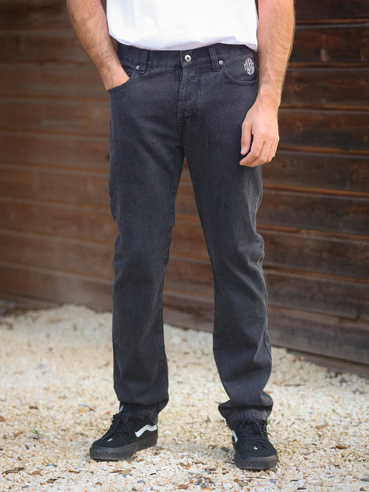 Pantalon denim noir