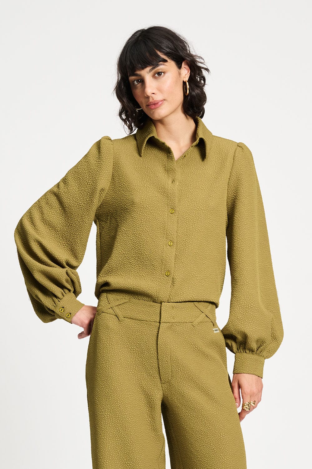 Blouse olive