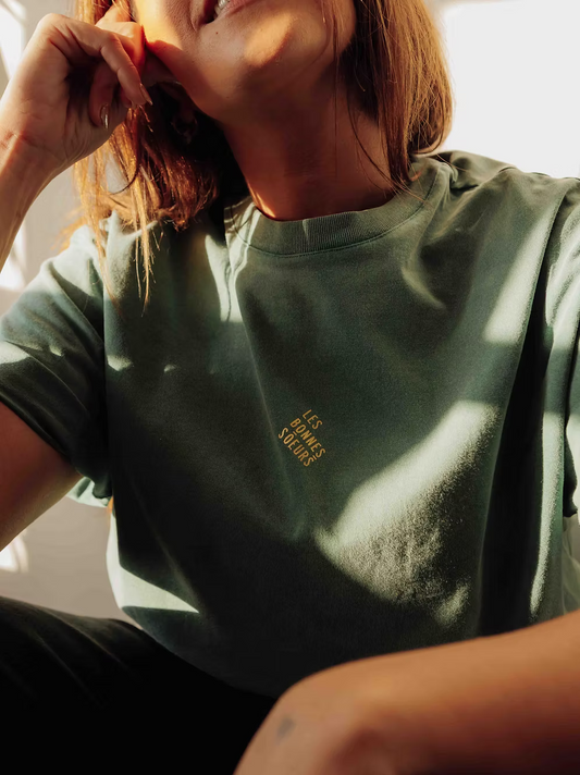 Teeshirt Basile vert délavé